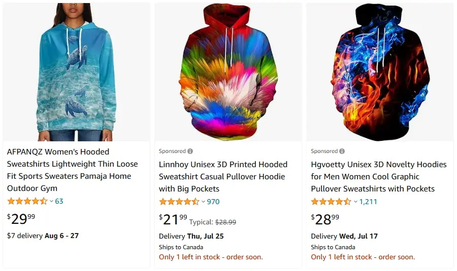 跨境選品，運(yùn)動(dòng)服品類連帽衛(wèi)衣熱賣