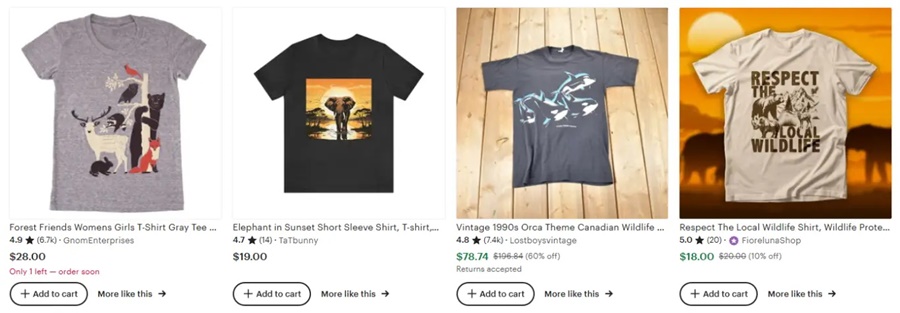 家庭旅行定制T恤創(chuàng)意之野生動物