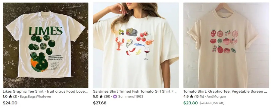 2025定制T恤設(shè)計(jì)方向之美食