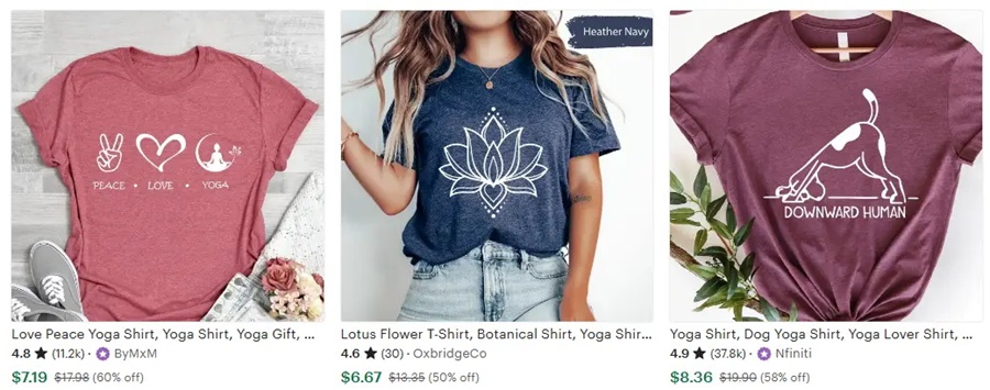 2025定制T恤設(shè)計(jì)方向之瑜伽