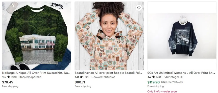 定制衛(wèi)衣全幅印花的設計元素推薦之自然風情