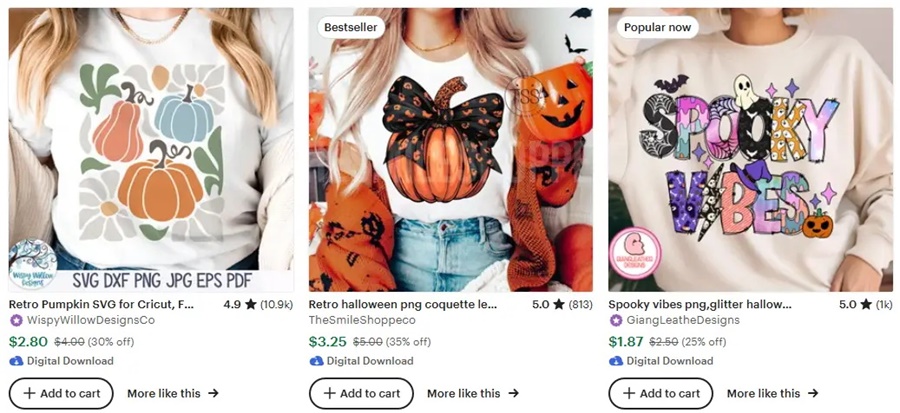 跨境選品思路，秋冬T恤設(shè)計元素推薦之萬圣節(jié)元素