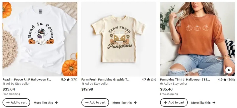 跨境選品思路，秋冬T恤設(shè)計元素推薦之簡約文字設(shè)計